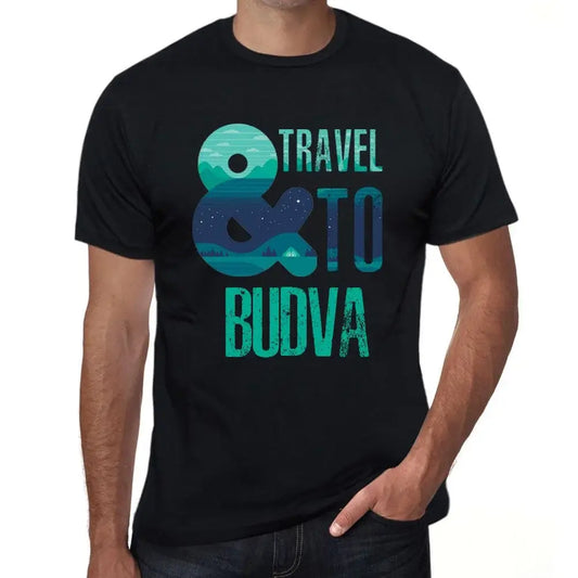 Men's Graphic T-Shirt And Travel To Budva Eco-Friendly Limited Edition Short Sleeve Tee-Shirt Vintage Birthday Gift Novelty