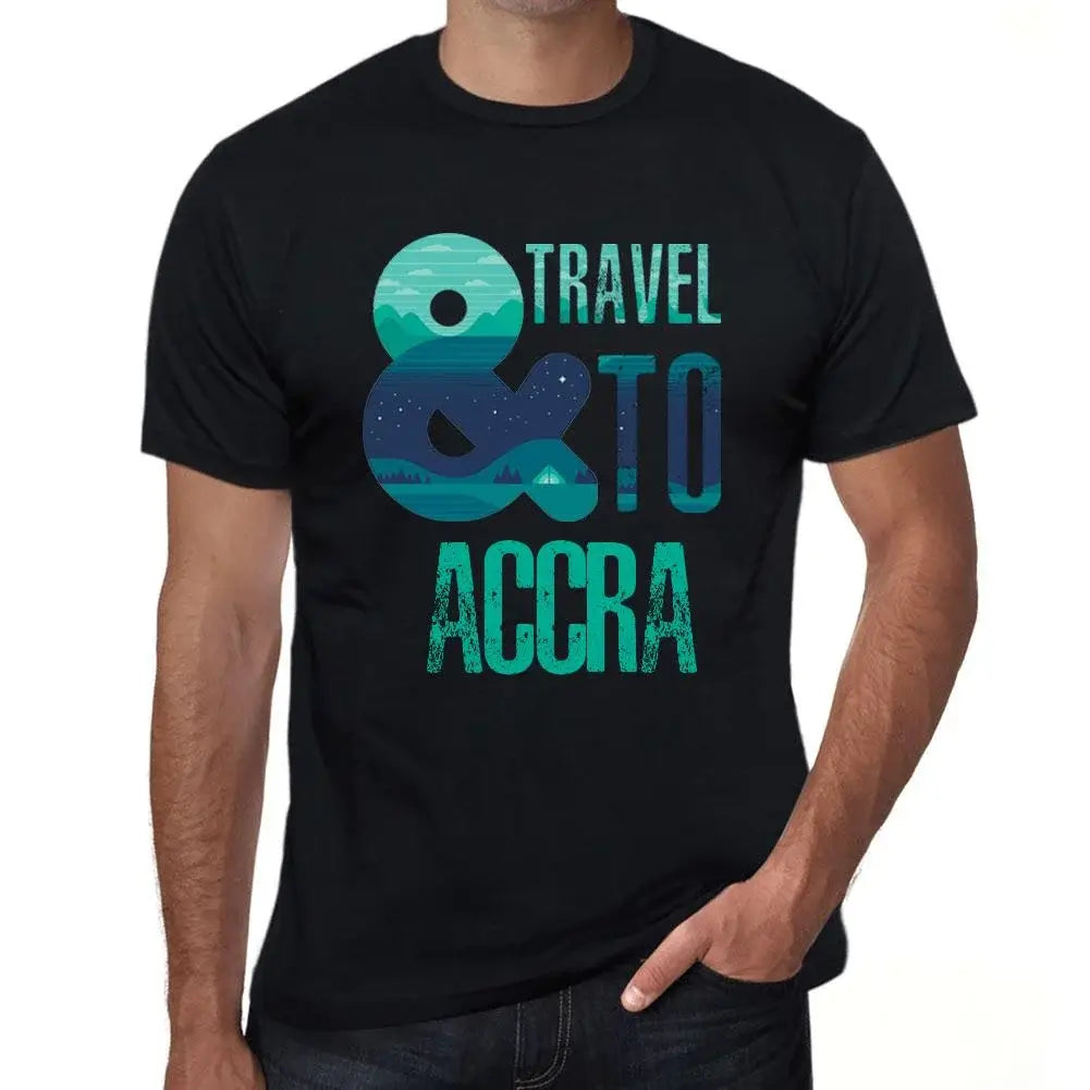 Men's Graphic T-Shirt And Travel To Accra Eco-Friendly Limited Edition Short Sleeve Tee-Shirt Vintage Birthday Gift Novelty