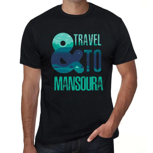 Men's Graphic T-Shirt And Travel To Mansoura Eco-Friendly Limited Edition Short Sleeve Tee-Shirt Vintage Birthday Gift Novelty