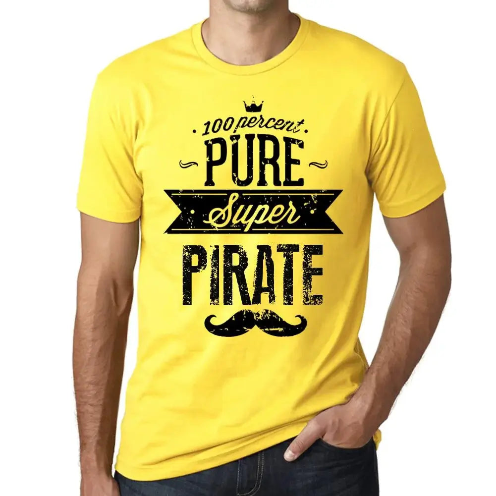 Men's Graphic T-Shirt 100% Pure Super Pirate Eco-Friendly Limited Edition Short Sleeve Tee-Shirt Vintage Birthday Gift Novelty