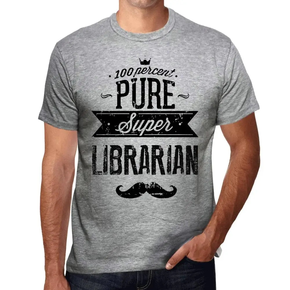 Men's Graphic T-Shirt 100% Pure Super Librarian Eco-Friendly Limited Edition Short Sleeve Tee-Shirt Vintage Birthday Gift Novelty