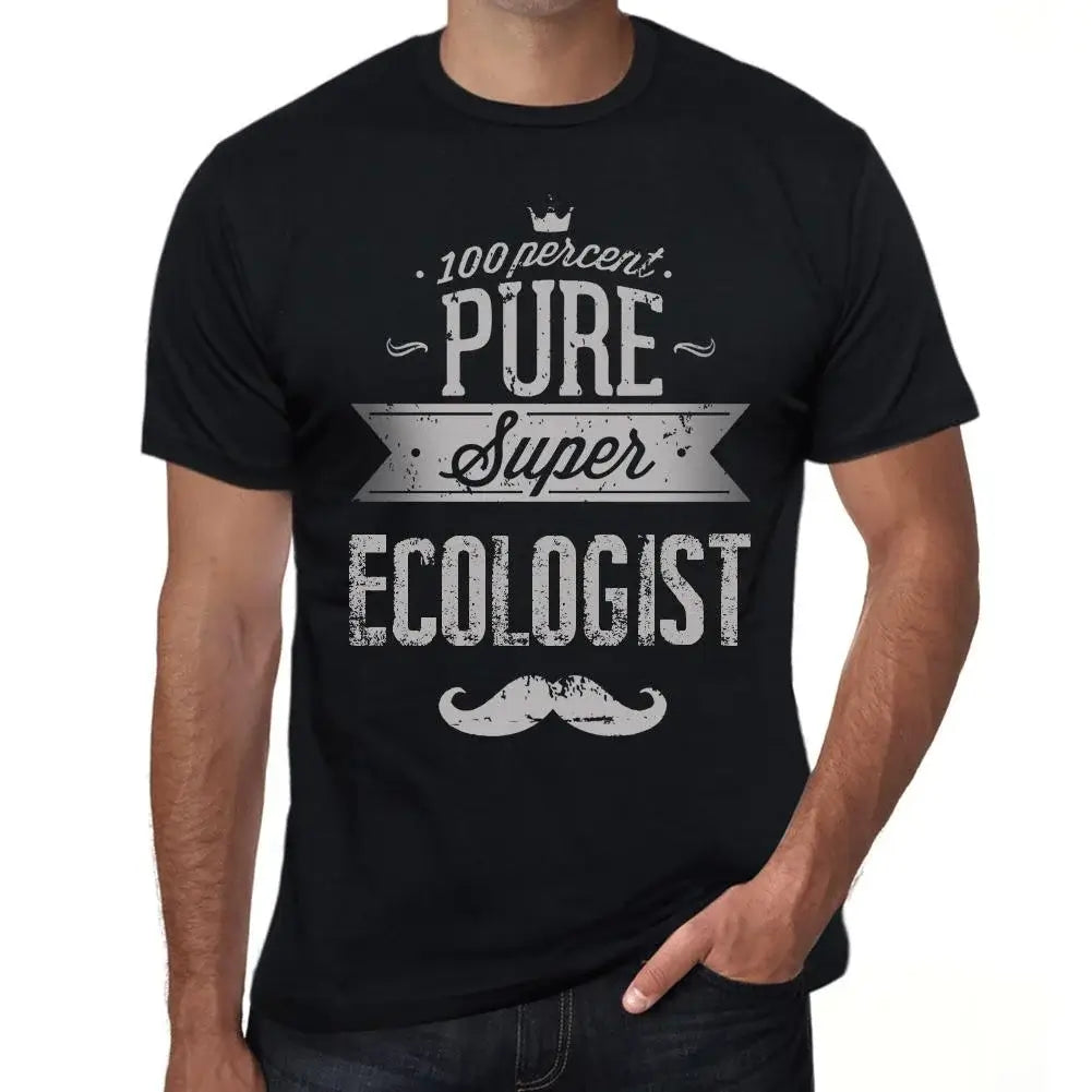 Men's Graphic T-Shirt 100% Pure Super Ecologist Eco-Friendly Limited Edition Short Sleeve Tee-Shirt Vintage Birthday Gift Novelty