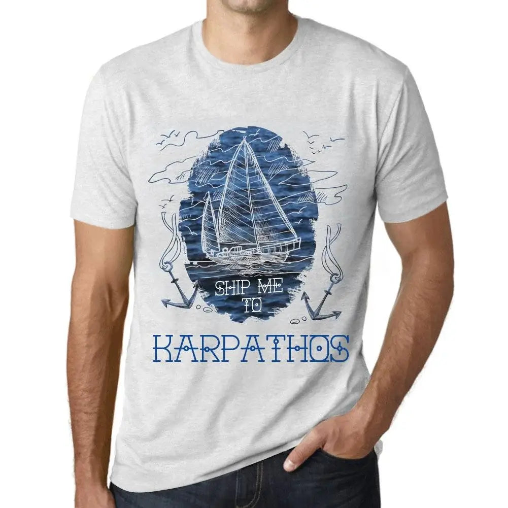 Men's Graphic T-Shirt Ship Me To Karpathos Eco-Friendly Limited Edition Short Sleeve Tee-Shirt Vintage Birthday Gift Novelty