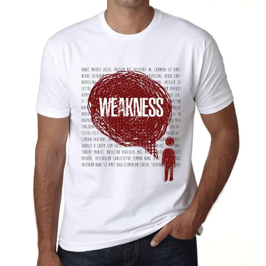 Men's Graphic T-Shirt Thoughts Weakness Eco-Friendly Limited Edition Short Sleeve Tee-Shirt Vintage Birthday Gift Novelty