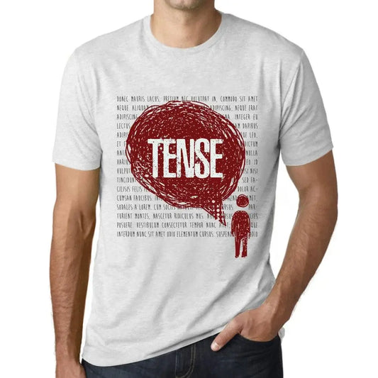 Men's Graphic T-Shirt Thoughts Tense Eco-Friendly Limited Edition Short Sleeve Tee-Shirt Vintage Birthday Gift Novelty