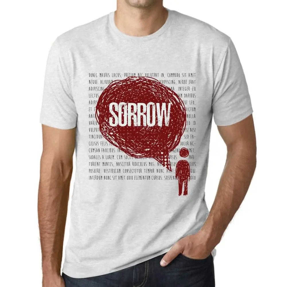 Men's Graphic T-Shirt Thoughts Sorrow Eco-Friendly Limited Edition Short Sleeve Tee-Shirt Vintage Birthday Gift Novelty