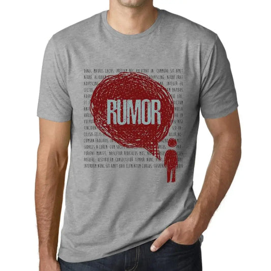 Men's Graphic T-Shirt Thoughts Rumor Eco-Friendly Limited Edition Short Sleeve Tee-Shirt Vintage Birthday Gift Novelty