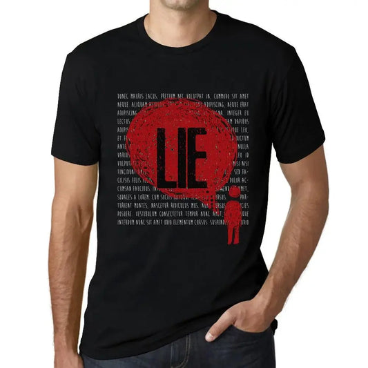 Men's Graphic T-Shirt Thoughts Lie Eco-Friendly Limited Edition Short Sleeve Tee-Shirt Vintage Birthday Gift Novelty