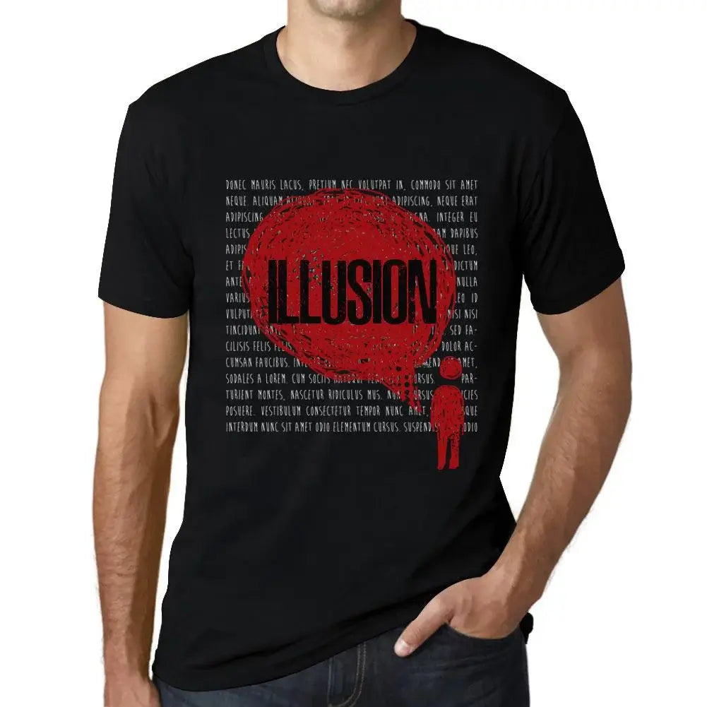 Men's Graphic T-Shirt Thoughts Illusion Eco-Friendly Limited Edition Short Sleeve Tee-Shirt Vintage Birthday Gift Novelty