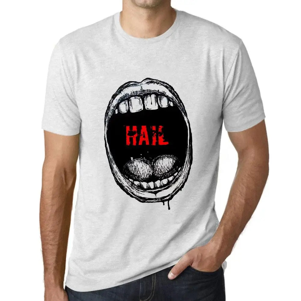 Men's Graphic T-Shirt Mouth Expressions Hail Eco-Friendly Limited Edition Short Sleeve Tee-Shirt Vintage Birthday Gift Novelty