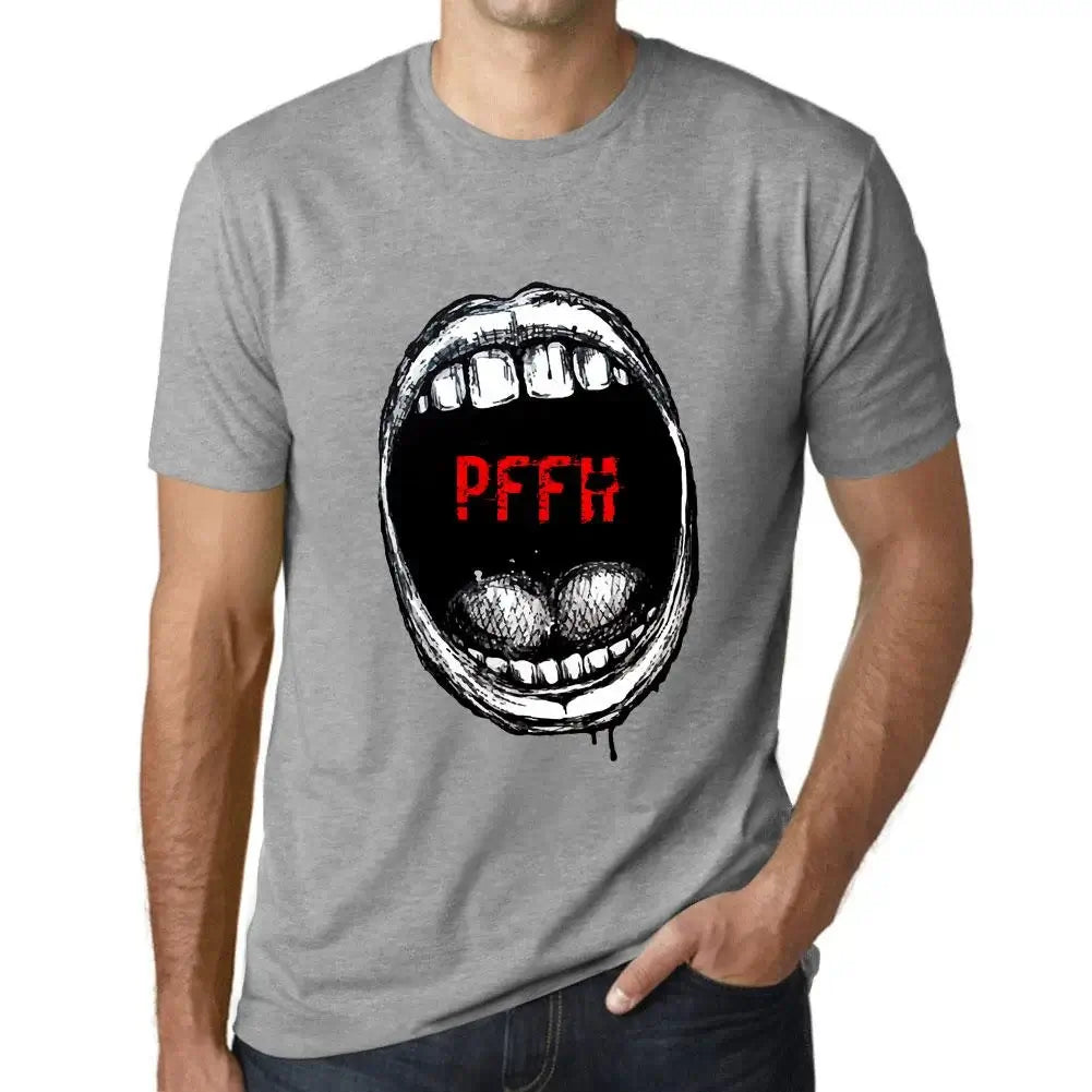 Men's Graphic T-Shirt Mouth Expressions Pffh Eco-Friendly Limited Edition Short Sleeve Tee-Shirt Vintage Birthday Gift Novelty