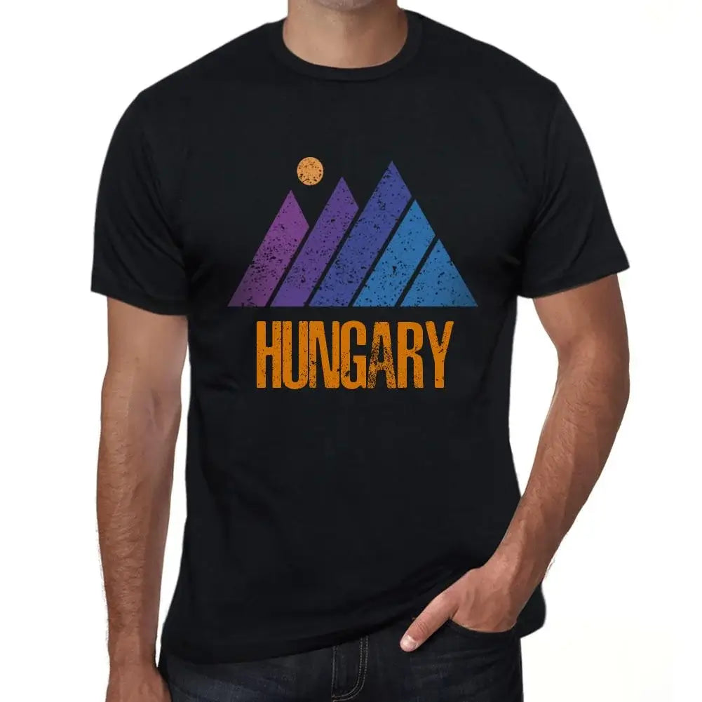 Men's Graphic T-Shirt Mountain Hungary Eco-Friendly Limited Edition Short Sleeve Tee-Shirt Vintage Birthday Gift Novelty