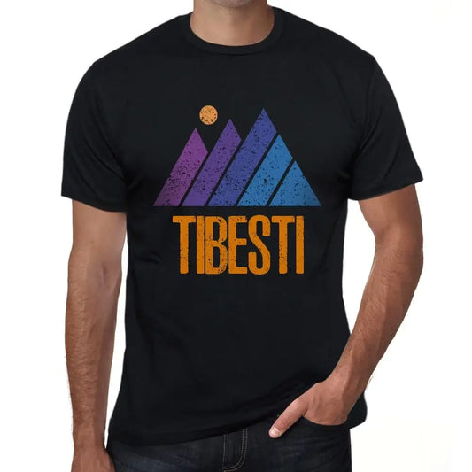 Men's Graphic T-Shirt Mountain Tibesti Eco-Friendly Limited Edition Short Sleeve Tee-Shirt Vintage Birthday Gift Novelty