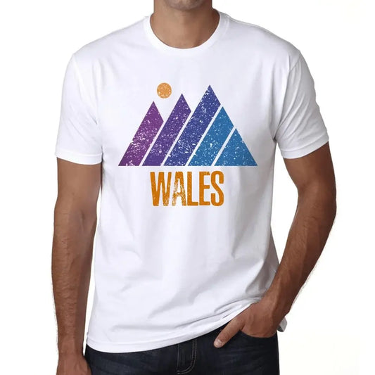 Men's Graphic T-Shirt Mountain Wales Eco-Friendly Limited Edition Short Sleeve Tee-Shirt Vintage Birthday Gift Novelty