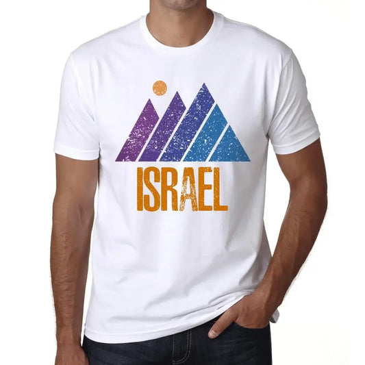 Men's Graphic T-Shirt Mountain Israel Eco-Friendly Limited Edition Short Sleeve Tee-Shirt Vintage Birthday Gift Novelty