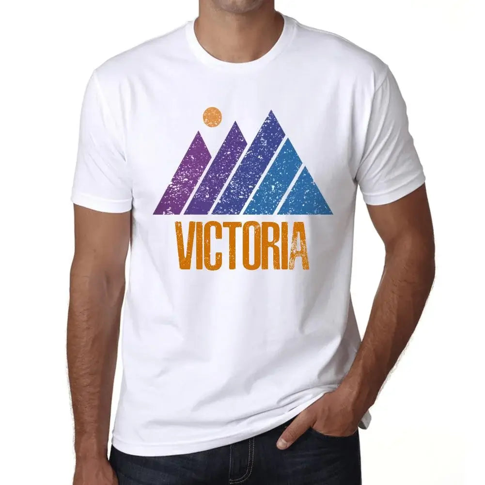 Men's Graphic T-Shirt Mountain Victoria Eco-Friendly Limited Edition Short Sleeve Tee-Shirt Vintage Birthday Gift Novelty