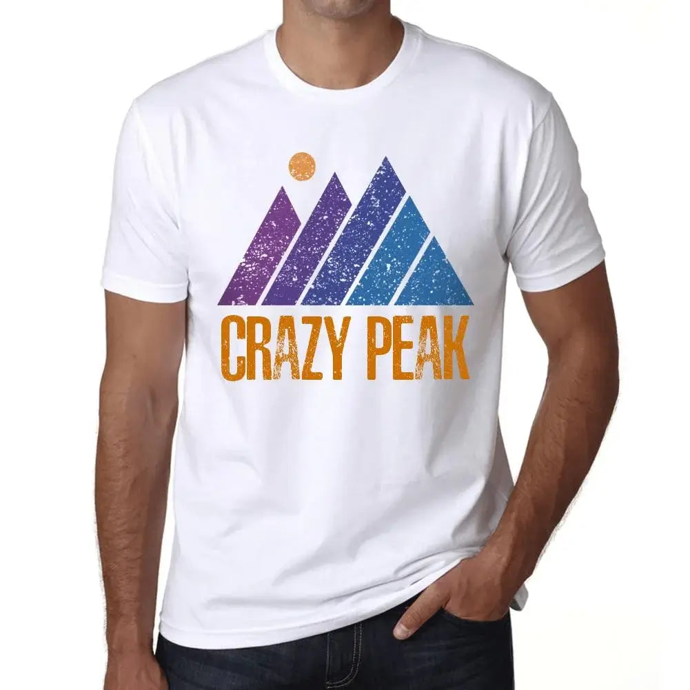 Men's Graphic T-Shirt Mountain Crazy Peak Eco-Friendly Limited Edition Short Sleeve Tee-Shirt Vintage Birthday Gift Novelty