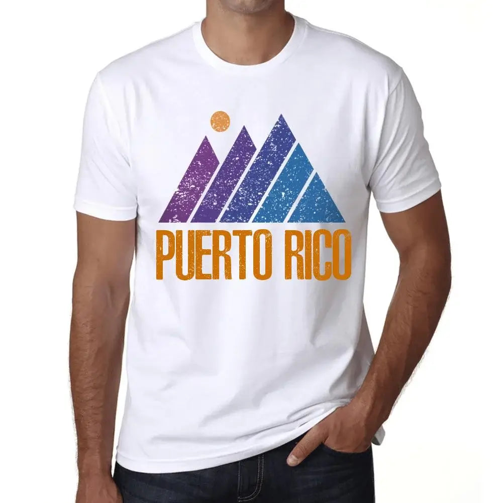 Men's Graphic T-Shirt Mountain Puerto Rico Eco-Friendly Limited Edition Short Sleeve Tee-Shirt Vintage Birthday Gift Novelty