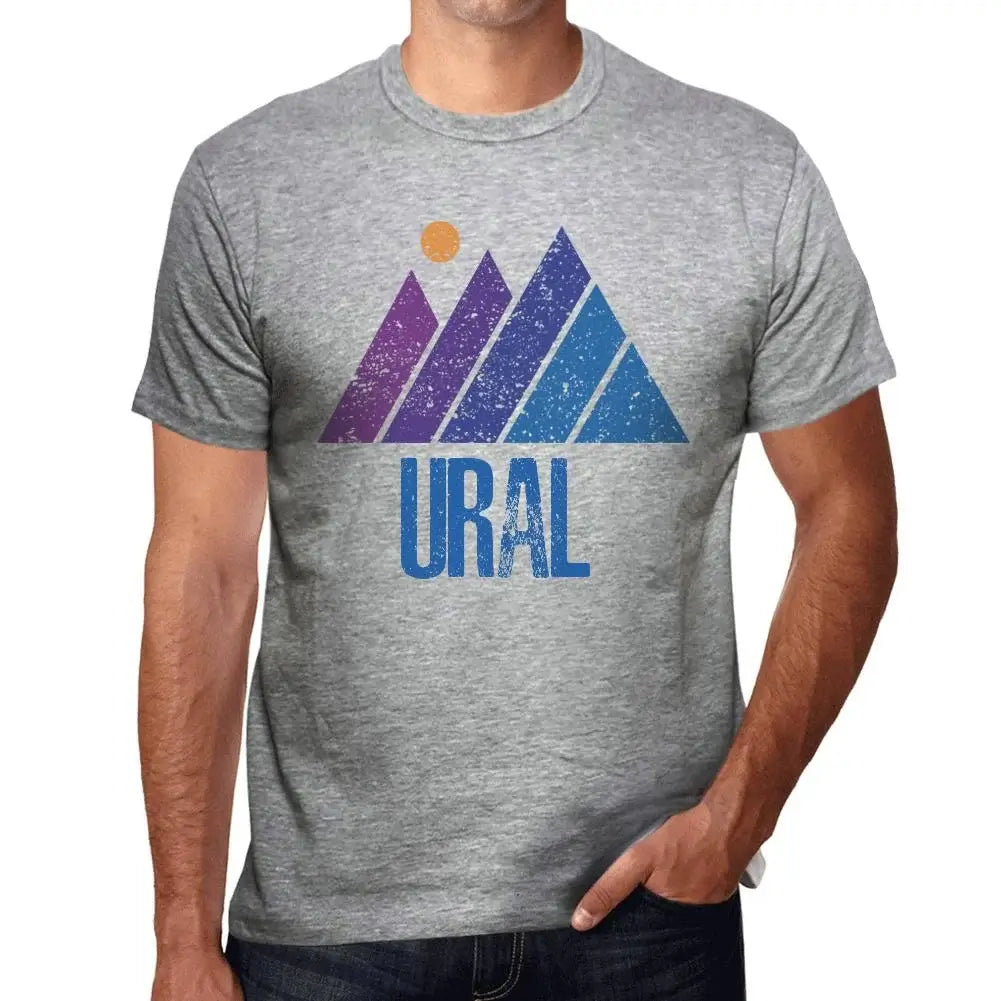 Men's Graphic T-Shirt Mountain Ural Eco-Friendly Limited Edition Short Sleeve Tee-Shirt Vintage Birthday Gift Novelty