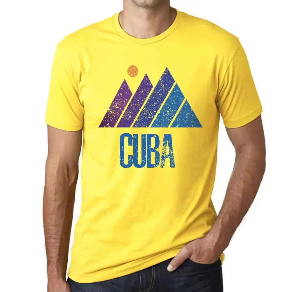 Men's Graphic T-Shirt Mountain Cuba Eco-Friendly Limited Edition Short Sleeve Tee-Shirt Vintage Birthday Gift Novelty