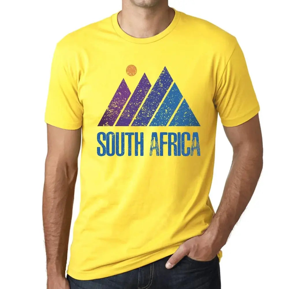 Men's Graphic T-Shirt Mountain South Africa Eco-Friendly Limited Edition Short Sleeve Tee-Shirt Vintage Birthday Gift Novelty