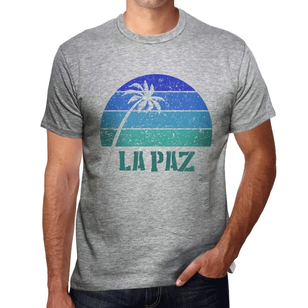 Men's Graphic T-Shirt Palm, Beach, Sunset In La Paz Eco-Friendly Limited Edition Short Sleeve Tee-Shirt Vintage Birthday Gift Novelty