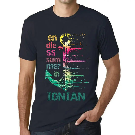 Men's Graphic T-Shirt Endless Summer In Ionian Eco-Friendly Limited Edition Short Sleeve Tee-Shirt Vintage Birthday Gift Novelty