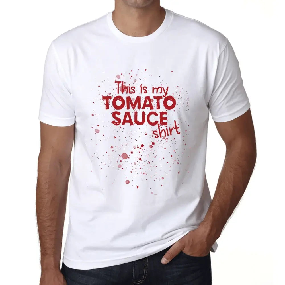 Men's Graphic T-Shirt This Is My Tomato Sauce Eco-Friendly Limited Edition Short Sleeve Tee-Shirt Vintage Birthday Gift Novelty