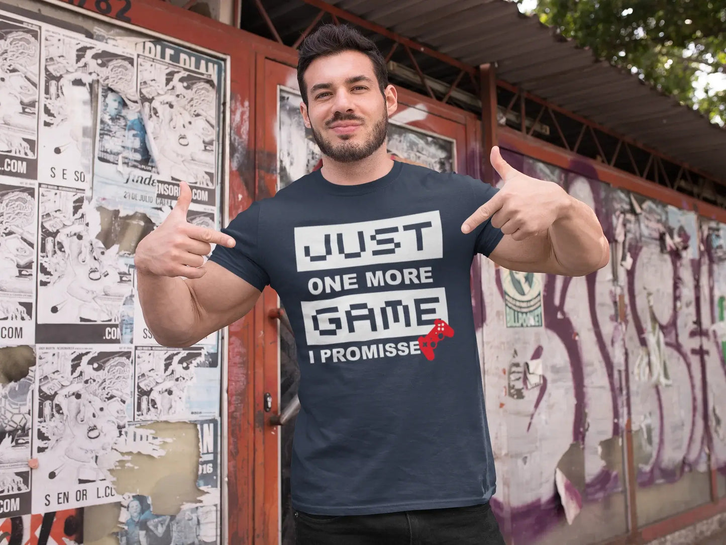 Ultrabasic® Homme T-Shirt Graphique Just One More Game Gaming Tee Marrant Esports Cadeau Idée