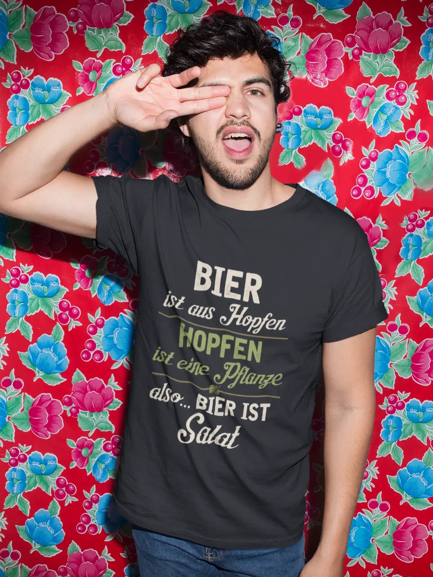 Men’s Graphic T-Shirt Bier ist Salat Gift Idea