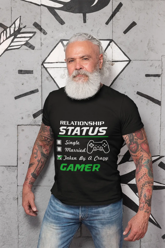 T-Shirt ULTRABASIC pour hommes, statut de relation pris par Crazy Gamer - Tees humoristiques