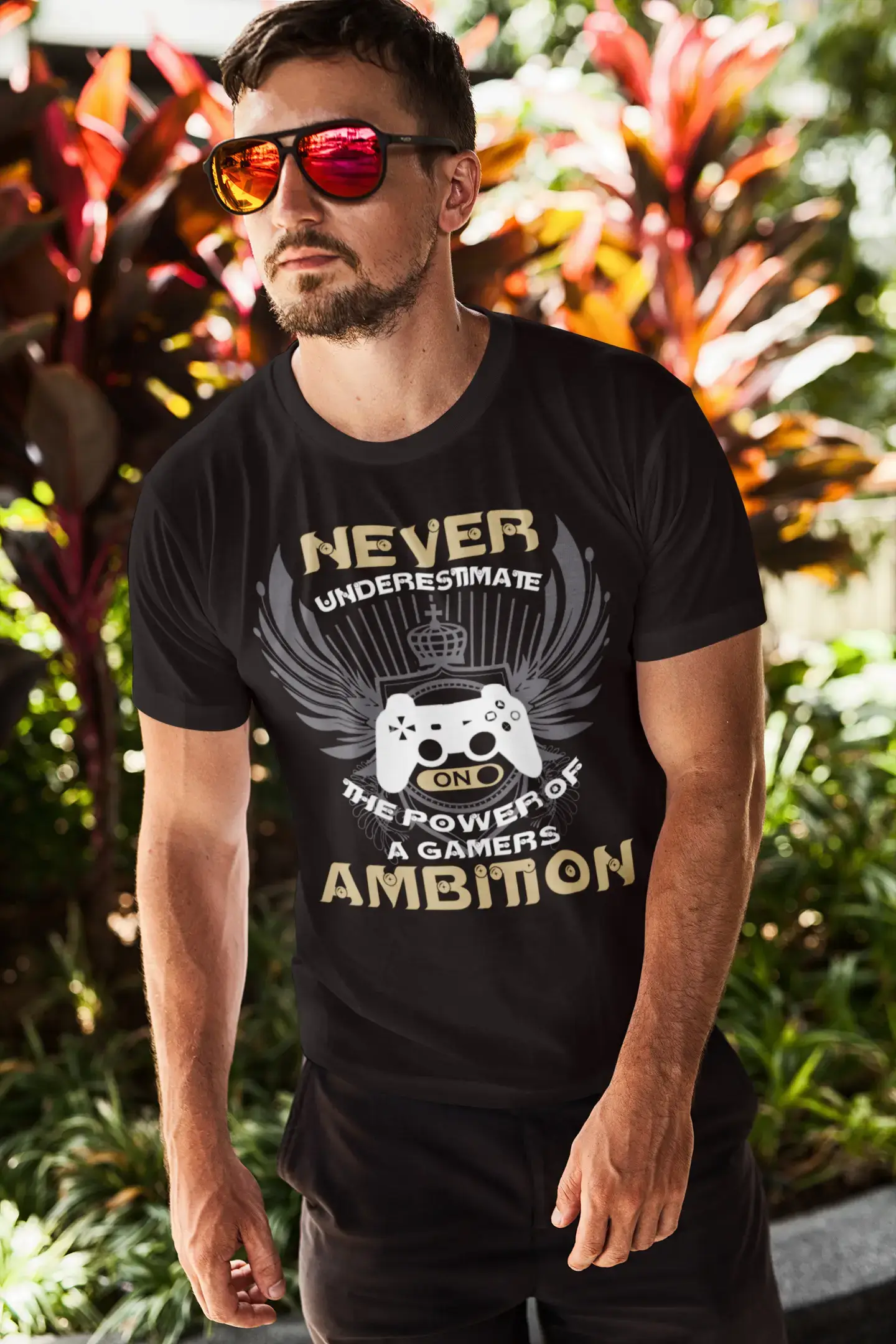 T-shirt ULTRABASIC pour hommes, ne sous-estimez jamais la puissance d'une chemise d'ambition de joueur