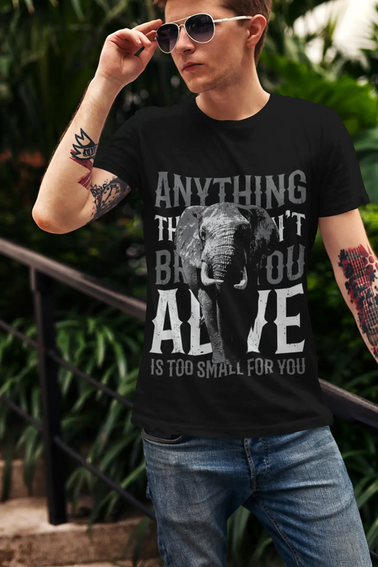 ULTRABASIC Herren-T-Shirt Alive Is Too Small For You – Vintage-Elefant-Shirt