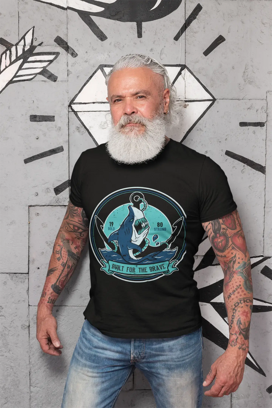 ULTRABASIC Herren-Grafik-T-Shirt für Mutige – Hai-Zitat-Shirt für Männer