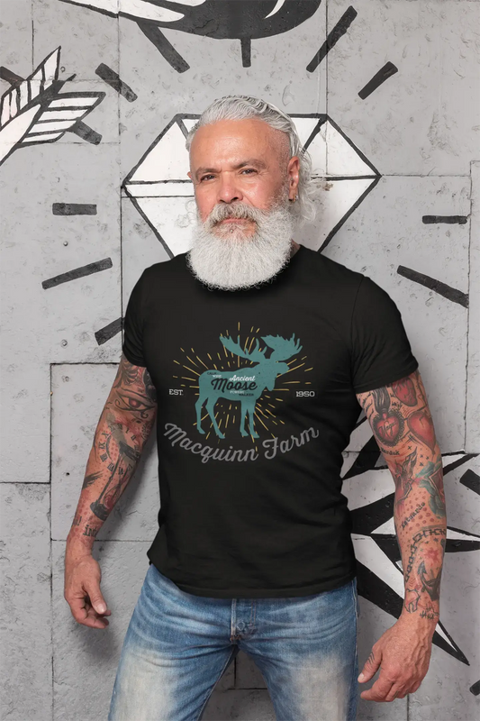 ULTRABASIC Herren-Grafik-T-Shirt Ancient Moose – Tierliebhaber-Shirt für Männer