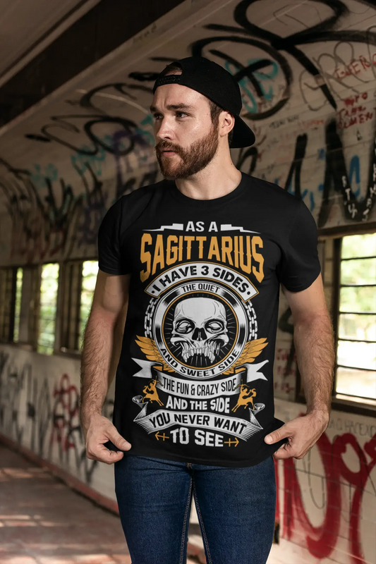 T-Shirt ULTRABASIC pour hommes, le Sagittaire a 3 côtés-chemise d'anniversaire amusante du zodiaque
