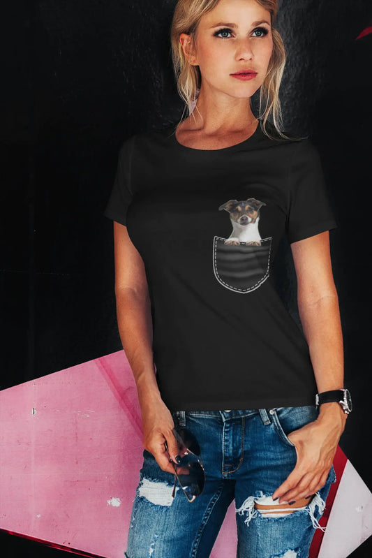 ULTRABASIC Women's T-Shirt Jack Russell Terrier - Cute Dog In Your Pocket