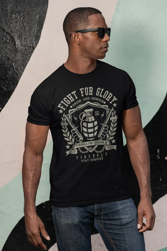 ULTRABASIC Herren T-Shirt Fight for Glory Struggle for Freedom 1985 – Grenade T-Shirt