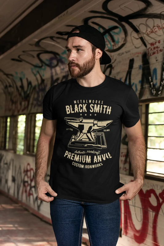 ULTRABASIC Herren T-Shirt Metalworks Black Smith – Custom Ironworks Blacksmith T-Shirt