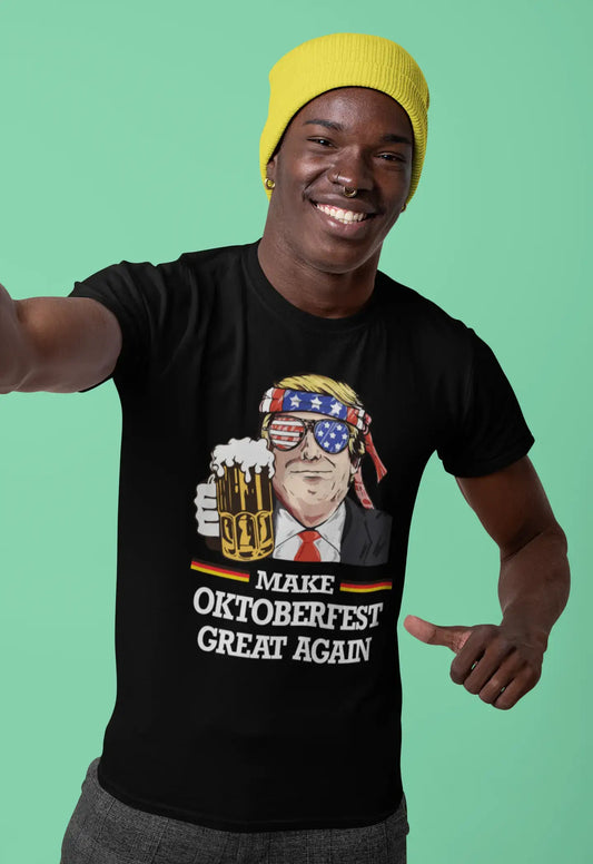 ULTRABASIC Herren T-Shirt Make Oktoberfest Great Again – Lustiges Donald Trump Bierliebhaber T-Shirt
