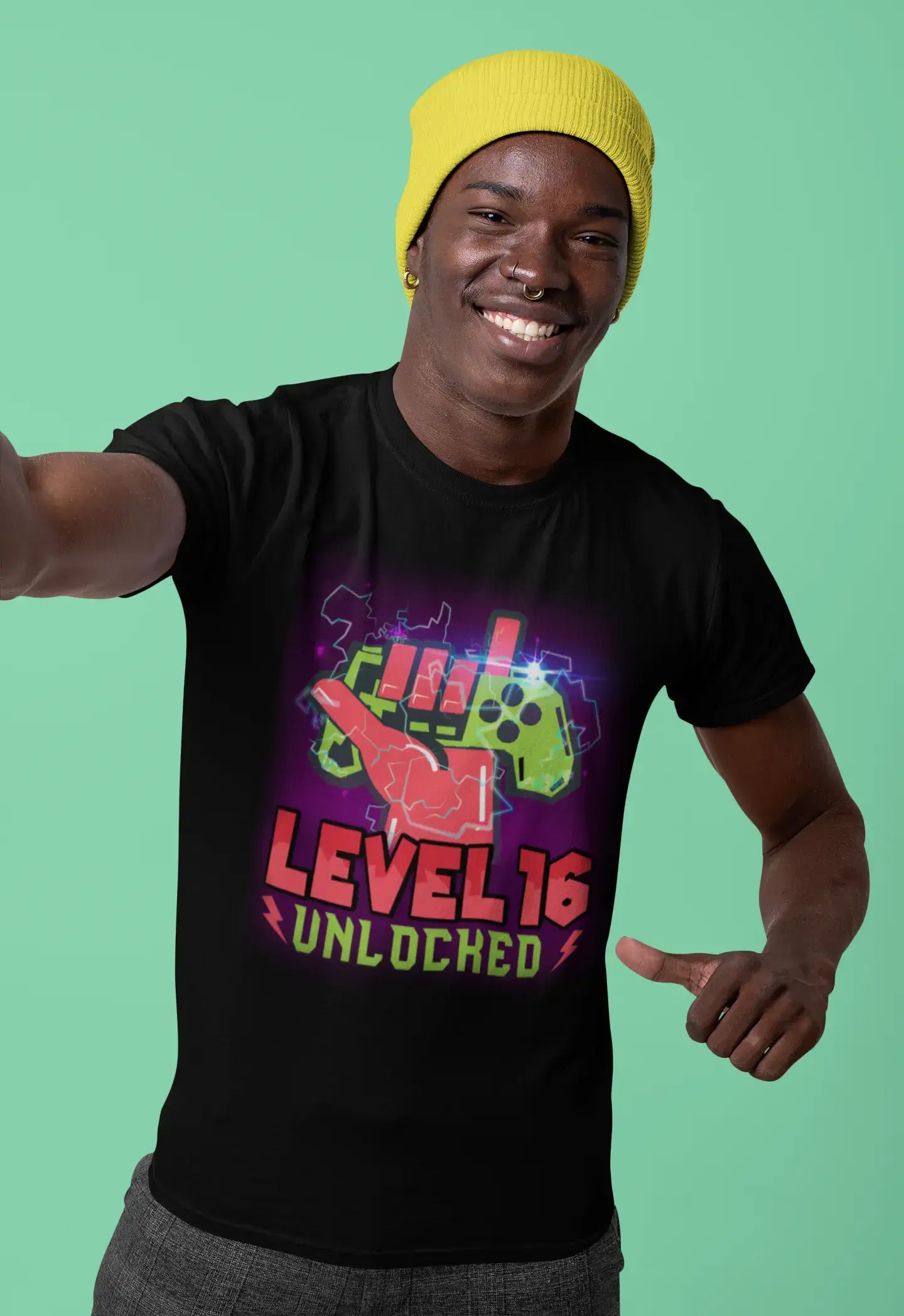 ULTRABASIC Men's Gaming T-Shirt Level 14 Unlocked - Awesome Since 2006 - 14th Birthday Gift