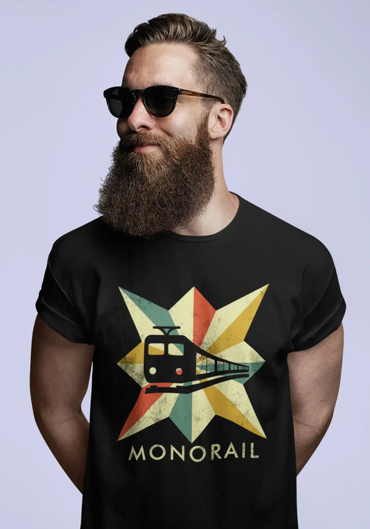 ULTRABASIC Men's Vintage T-Shirt Retro Monorail Tee Shirt