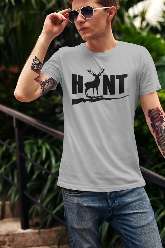 ULTRABASIC Men's T-Shirt Hunt Rifle Deer - Funny Hunting Tee Shirt