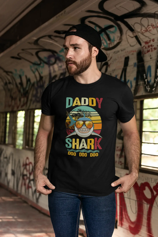 T-Shirt ULTRABASIC homme papa requin Doo Doo Doo-rétro coucher de soleil Vintage T-Shirt