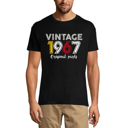 Men's Graphic T-Shirt Original Parts 1967 57th Birthday Anniversary 57 Year Old Gift 1967 Vintage Eco-Friendly Short Sleeve Novelty Tee