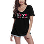 ULTRABASIC Women's T-Shirt We Love You Mom - Heart Short Sleeve Tee Shirt Tops