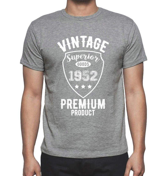 1952 Vintage superior, Grey, Men's Short Sleeve Round Neck T-shirt 00098 ultrabasic-com.myshopify.com