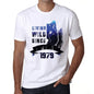 1979, Living Wild Since 1979 Men's T-shirt White Birthday Gift 00508 - ultrabasic-com
