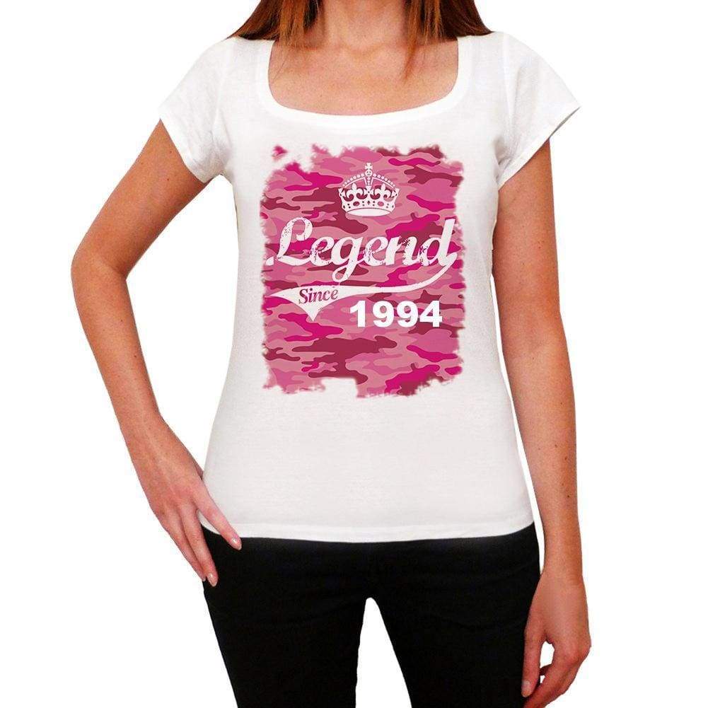 1994 Printed Birthday White Womens Short Sleeve Round Neck T-Shirt 00284 - White / Xs - Casual