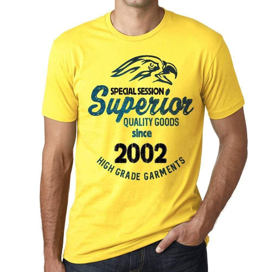 2002 Special Session Superior Since 2002 Mens T-Shirt Yellow Birthday Gift 00526 - Yellow / Xs - Casual